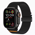 TECH-PROTECT Λουράκι NYLON CLASP για APPLE WATCH  6 / 7 / 8 / 9 / 10 / SE / ULTRA 1 / 2 (44 / 45 / 46 / 49 MM) - ΜΑΥΡΟ
