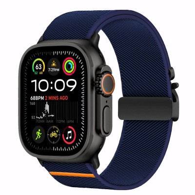 TECH-PROTECT Λουράκι NYLON CLASP για APPLE WATCH  6 / 7 / 8 / 9 / 10 / SE / ULTRA 1 / 2 (44 / 45 / 46 / 49 MM) - ΜΠΛΕ