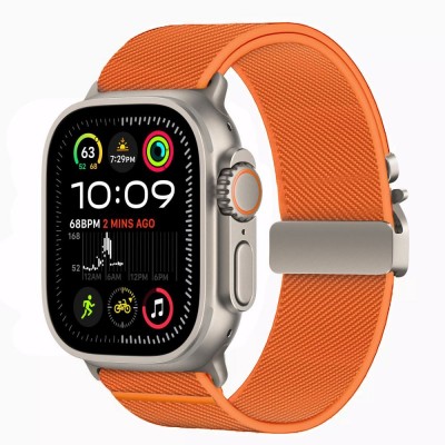 TECH-PROTECT Λουράκι NYLON CLASP για APPLE WATCH  6 / 7 / 8 / 9 / 10 / SE / ULTRA 1 / 2 (44 / 45 / 46 / 49 MM) - ΠΟΡΤΟΚΑΛΙ