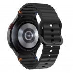 TECH PROTECT SILICONE SPORT λουράκι σιλικόνης για SAMSUNG GALAXY WATCH 4 / 5 / 5 PRO / 6 / 7 / FE - ΜΑΥΡΟ