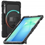 Θήκη TECH PROTECT SOLID360 ARMOR με Χειρολαβή, Βάση και Προστασία Οθόνης για SAMSUNG GALAXY Tab S10 FE+ PLUS 13.1 X620 / X626B - ΜΑΥΡΟ 