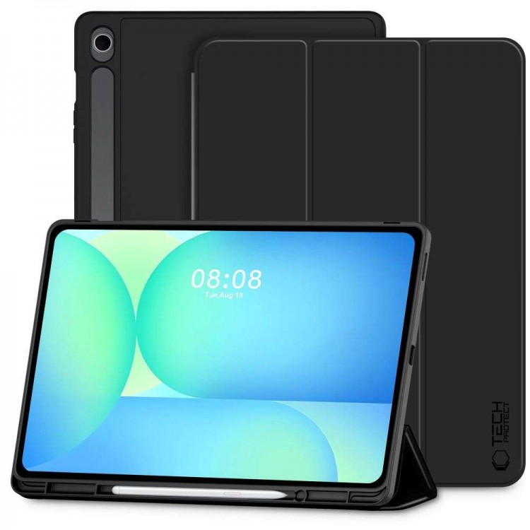 Θήκη TECH PROTECT SMARTCASE FOLIO SC PEN για Samsung GALAXY TAB S10 FE+ PLUS 13.1 X620 / X626B - ΜΑΥΡΟ