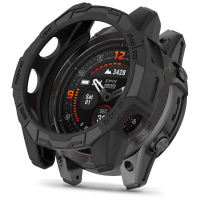 Θήκη Tech Protect DEFENSE AIR για Garmin Fenix  7X / 7X PRΟ - ΜΑΥΡΟ