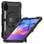 Θήκη TECH PROTECT SOLID360 με Προστασία Οθόνης, Χειρολαβή, Βάση στήριξης & ιμάντα ώμου μεταφοράς για XIAOMI REDMI PAD 2 11.0 2025 - ΜΑΥΡΟ
