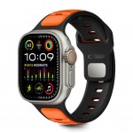 TECH PROTECT Λουράκι ICONBAND LINE για APPLE WATCH 8 / 9 / 10 / 11 / SE / ULTRA (44 / 45 / 46 / 49 MM) - ΜΑΥΡΟ/ΠΟΡΤΟΚΑΛΙ