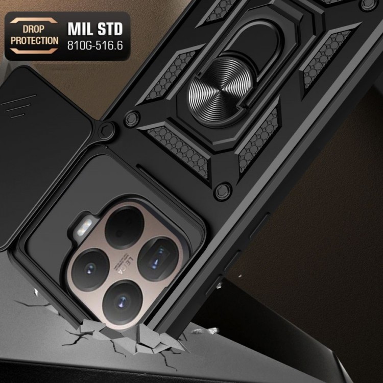 Θήκη TECH PROTECT CAMSHIELD PRO για XIAOMI REDMI 15T PRO - ΜΑΥΡΟ