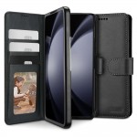 Θήκη TECH PROTECT δερμάτινο WALLET FOLIO για SAMSUNG GALAXY Z FOLD 6 2024 - ΜΑΥΡΟ