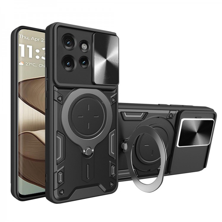 Θήκη TECH PROTECT CamGuard PRO για Motorola Edge 50 - ΜΑΥΡΟ