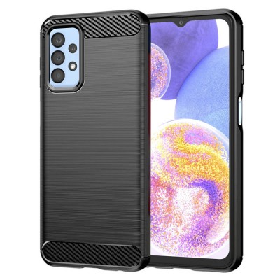 Θήκη TECH PROTECT CARBON για Samsung Galaxy A23 4G / A23 5G - ΜΑΥΡΟ