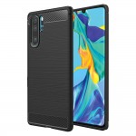 Θήκη TECH PROTECT CARBON Silicone για Huawei P30 Pro / P30 Pro New Edition - ΜΑΥΡΟ