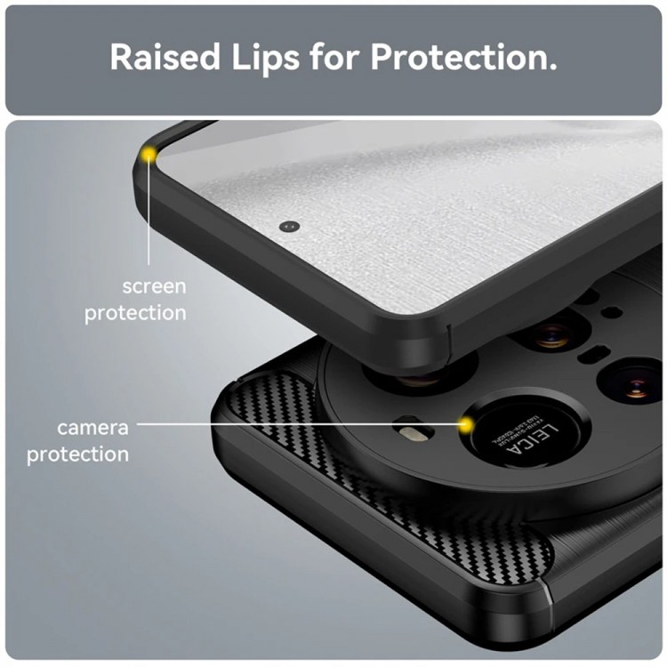 Θήκη TECH PROTECT Techsuit CARBON CAMPRO για Xiaomi 15 Ultra - ΜΑΥΡΟ