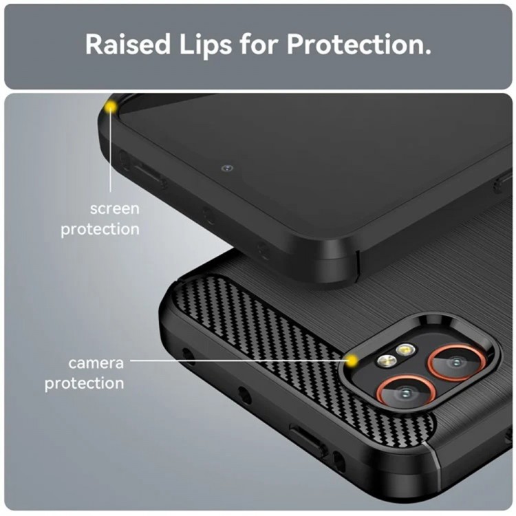 Θήκη TECH PROTECT CARBON για Samsung Galaxy Xcover 7 Pro - ΜΑΥΡΟ
