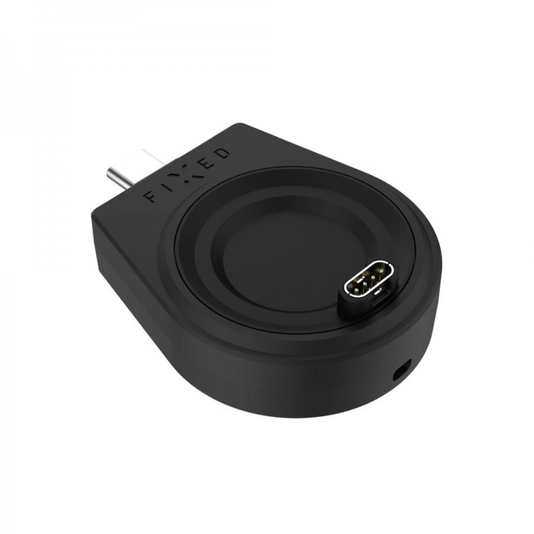 Fixed - Adapter Type-C, για Garmin Fenix 5/6/7/7X/8/Epix/Venu 2/3/3S/Vívoactive 3/4/5 - Μαύρο - FIXDW-GA-BK