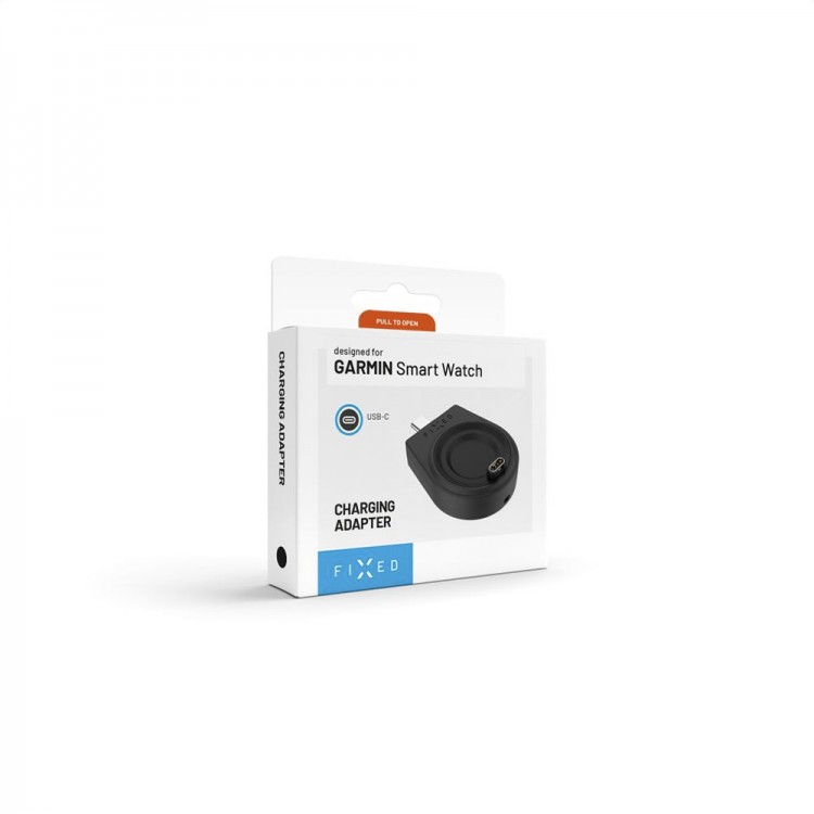 Fixed - Adapter Type-C, για Garmin Fenix 5/6/7/7X/8/Epix/Venu 2/3/3S/Vívoactive 3/4/5 - Μαύρο - FIXDW-GA-BK