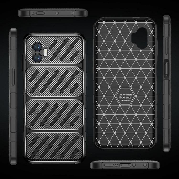 Θήκη TECH PROTECT CarbonFiber για Samsung Galaxy Xcover 7 Pro - ΜΑΥΡΟ