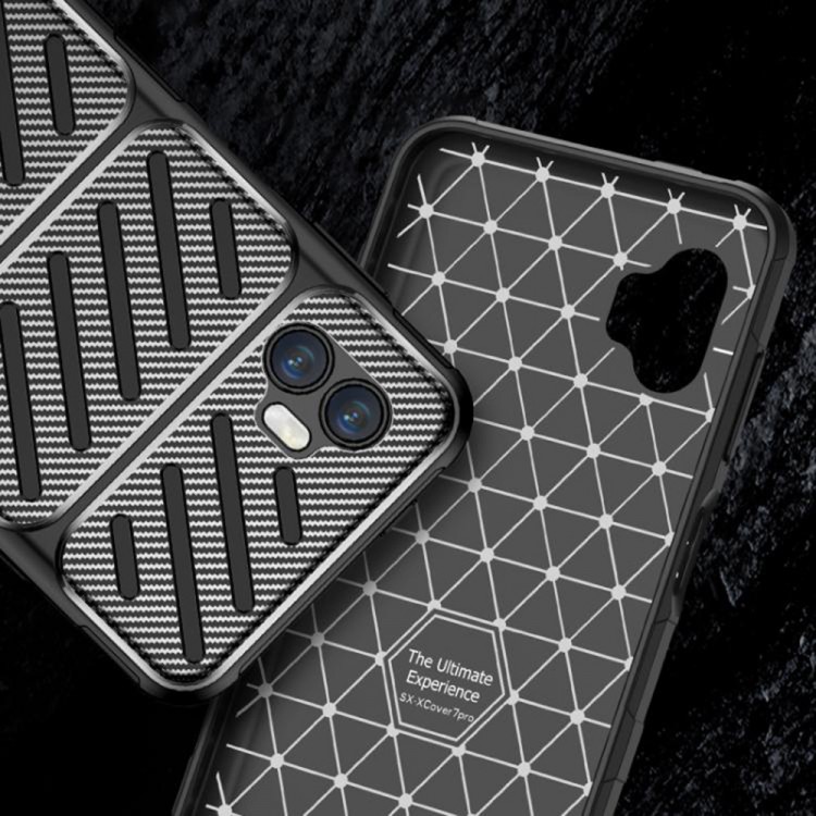 Θήκη TECH PROTECT CarbonFiber για Samsung Galaxy Xcover 7 Pro - ΜΑΥΡΟ