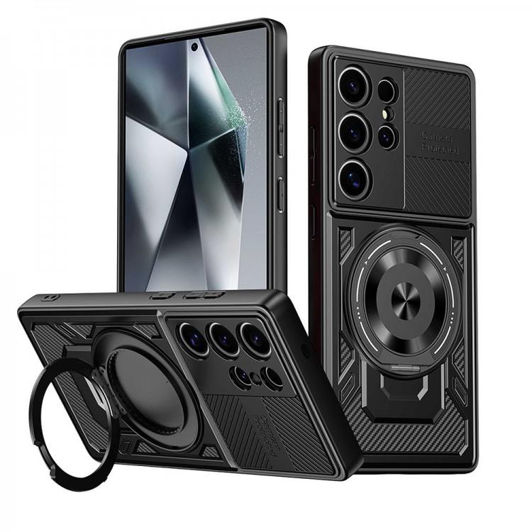 Θήκη TECH PROTECT Techsuit RuggedCam PRO for Xiaomi Redmi 15C 4G / Redmi 15C 5G - ΜΑΥΡΟ