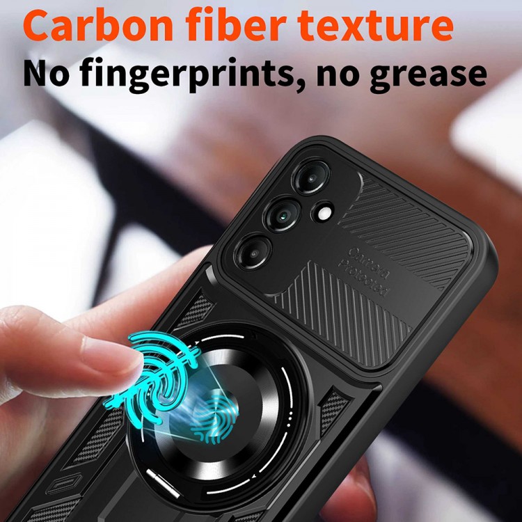 Θήκη TECH PROTECT MagSafe Ring Armor CamPro για Samsung Galaxy A16 4G / A16 5G - ΜΑΥΡΟ