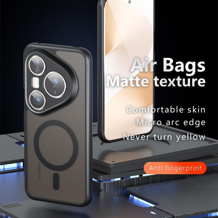 Θήκη Tech Protect Techsuit PureFrost MagSafe για Huawei Pura 80 Pro / Pura 80 Ultra - Frosted MAYΡΗ - KF2357096