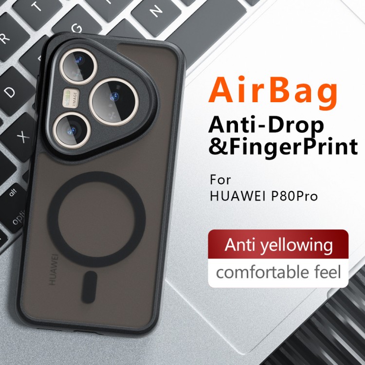 Θήκη Tech Protect Techsuit PureFrost MagSafe για Huawei Pura 80 Pro / Pura 80 Ultra - Frosted MAYΡΗ - KF2357096