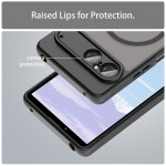 Θήκη Tech Protect Techsuit HaloFrost II MagSafe για Sony Xperia 10 VII - MAYΡΗ - KF2357850
