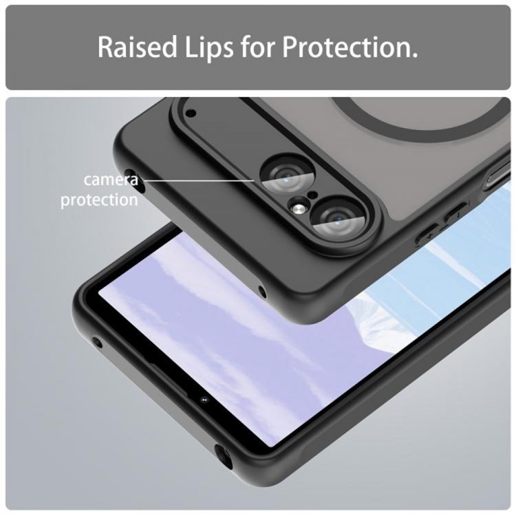 Θήκη Tech Protect Techsuit HaloFrost II MagSafe για Sony Xperia 10 VII - MAYΡΗ - KF2357850