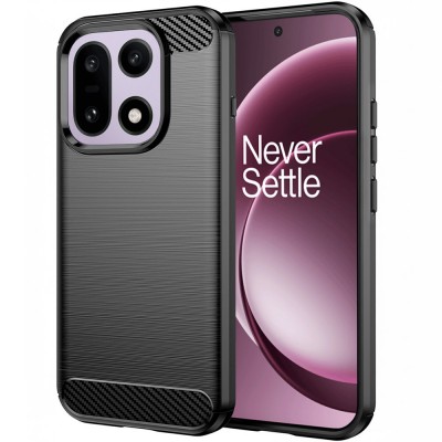 Θήκη TECH PROTECT Techsuit CARBON Silicone για ONEPLUS 15 SERIES 2025 - ΜΑΥΡΟ - KF2359059