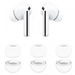 TECH-PROTECT Techsuit EAR TIPS 3-PACK AirVibe (ET3) για Samsung Galaxy Buds 3 Pro, Premium Silicone S, M, L μέγεθος - ΛΕΥΚΟ