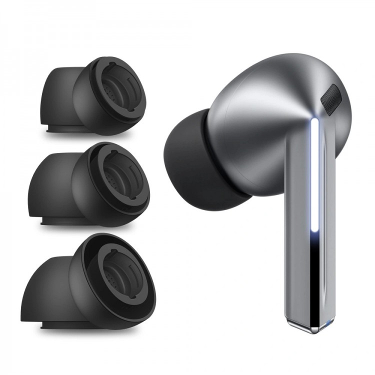 TECH-PROTECT Techsuit EAR TIPS 3-PACK AirVibe (ET3) για Samsung Galaxy Buds 3 Pro, Premium Silicone S, M, L μέγεθος - ΛΕΥΚΟ