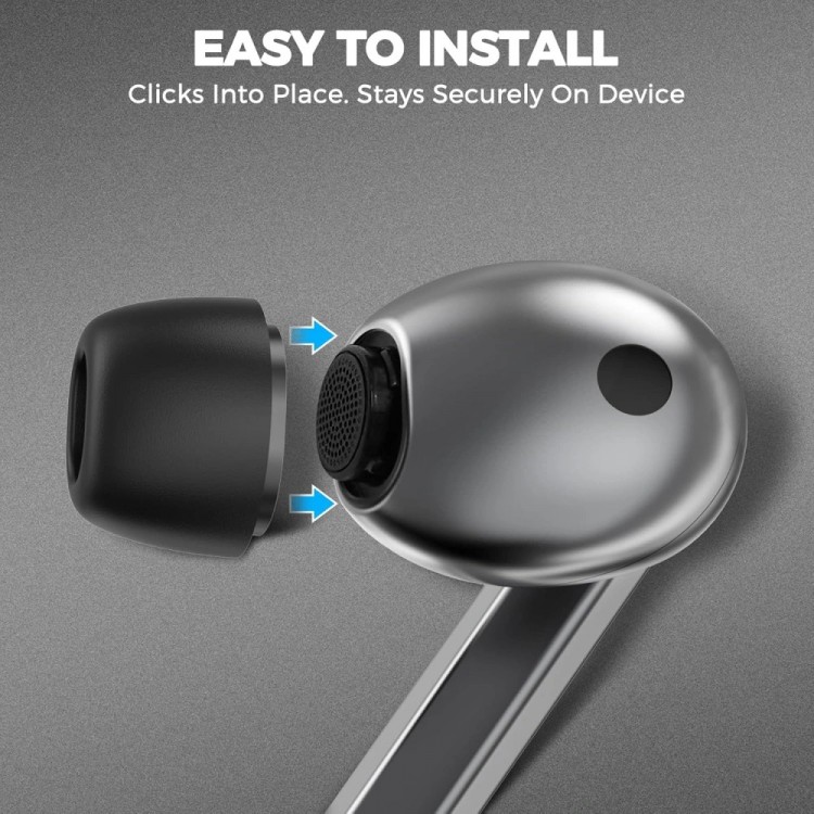 TECH-PROTECT Techsuit EAR TIPS 3-PACK AirVibe (ET3) για Samsung Galaxy Buds 3 Pro, Premium Silicone S, M, L μέγεθος - ΛΕΥΚΟ