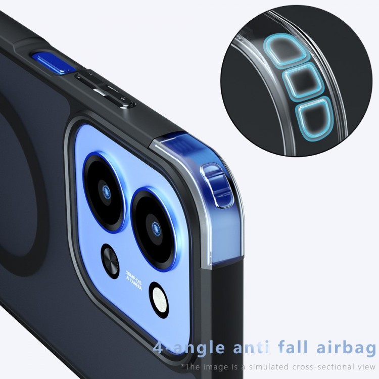 Θήκη Tech Protect Techsuit PureFrost MagSafe για Xiaomi Redmi 15C 4G / Redmi 15C 5G - Frosted MAYΡΗ - KF2360256