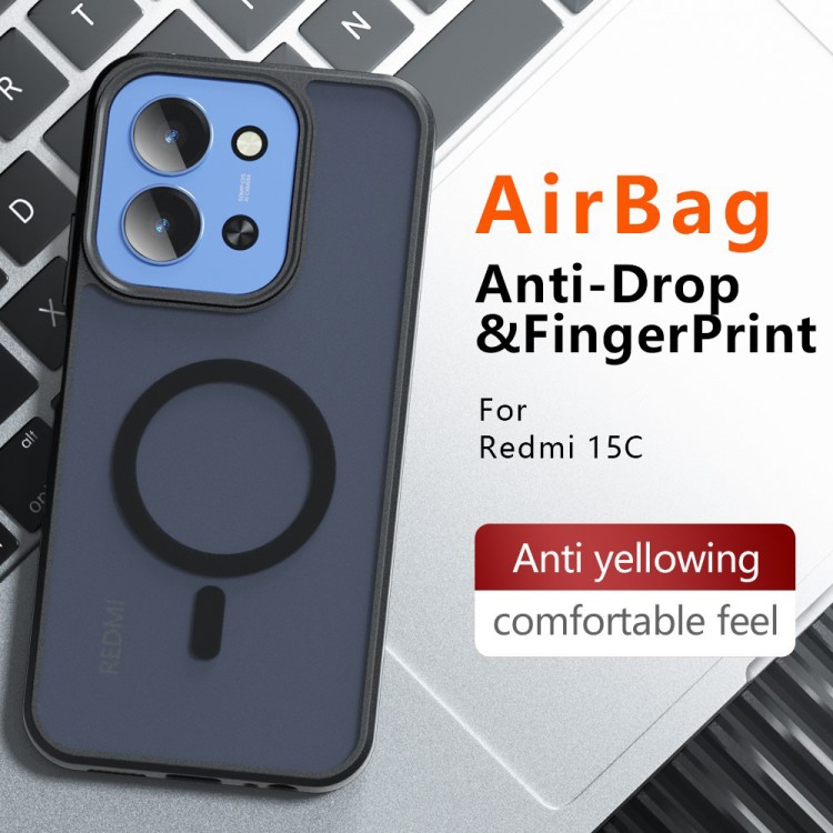 Θήκη Tech Protect Techsuit PureFrost MagSafe για Xiaomi Redmi 15C 4G / Redmi 15C 5G - Frosted MAYΡΗ - KF2360256