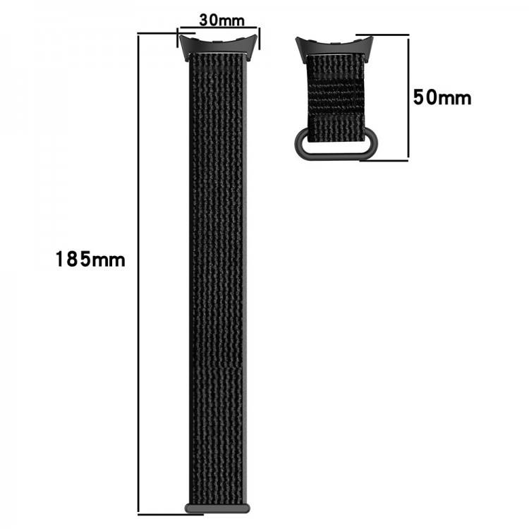 TECH PROTECT Techsuit W054 Υφασμάτινο Watchband για Google Pixel Watch 4 - 45mm - ΜΑΥΡΟ