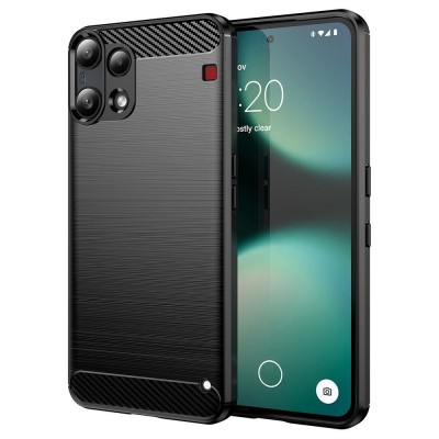 Θήκη TECH PROTECT Techsuit CARBON για Nothing Phone (3a) Lite - ΜΑΥΡΟ