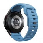 TECH PROTECT SILICONE LINE λουράκι σιλικόνης για SAMSUNG GALAXY WATCH 4 / 5 / 5 PRO / 6 / 7 / FE - MONTEGO ΜΠΛΕ