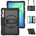 Θήκη TECH PROTECT SOLID360 ARMOR με Χειρολαβή, Βάση και Προστασία Οθόνης για SAMSUNG GALAXY Tab S10 FE+ PLUS 13.1 X620 / X626B - ΜΑΥΡΟ 