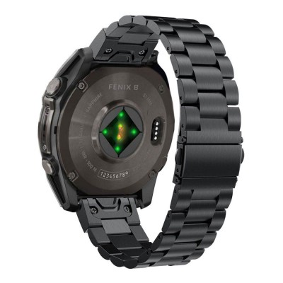 Tech Protect STEELBAND μπρασελέ για GARMIN FENIX 5 / 6 / 6 PRO / 7 smartwatch - ΜΑΥΡΟ