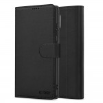Θήκη TECH PROTECT Δερμάτινο Πορτοφόλι FOLIO για XIAOMI REDMI NOTE 14 PRO 5G / PRO+ PLUS 5G / POCO X7 5G - ΜΑΥΡΟ