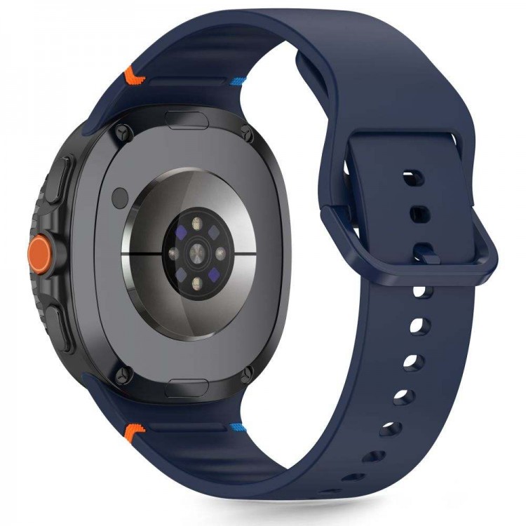 TECH PROTECT SILICONE LINE λουράκι σιλικόνης για SAMSUNG GALAXY WATCH 8 / CLASSIC (40 / 44 / 46 MM) - STORM ΜΠΛΕ
