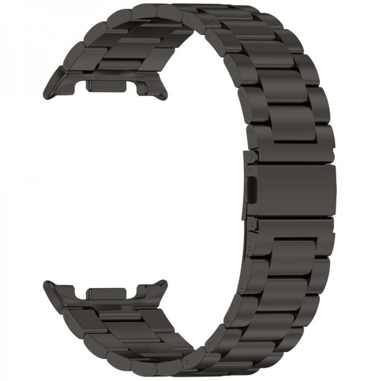TECH PROTECT STAINLESS STEEL λουράκι μπρασελέ για SAMSUNG GALAXY WATCH 8 / CLASSIC (40 / 44 / 46 MM)  - ΜΑΥΡΟ