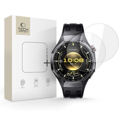 TECH PROTECT TEMPERED GLASS Fit+ για HUAWEI WATCH GT 6 PRO (46 MM)  - ΔΙΑΦΑΝΟ - 2 TEM.