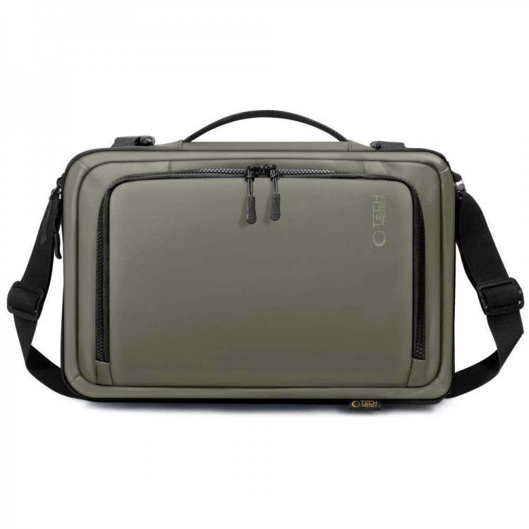 TECH PROTECT Σακιδιο Πλάτης 20L , DEFENDER S50 για RYANAIR & WIZZAIR TRAVEL, LAPTOP σε καμπίνα 40x20x25 - ΧΑΚΙ ΠΡΑΣΙΝΟ