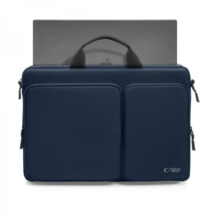 Θήκη Μεταφοράς TECH-PROTECT Defender Laptop 17" Briefcase με ιμάντα ώμου - NAVY ΜΠΛΕ - A42F2G8