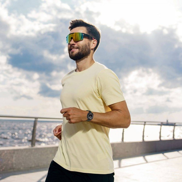 Tech Protect STAINLESS Μπρασελέ λουράκι για NEW Samsung galaxy smartwatch 4 / 5 / 5 PRO / 6 / 7 / FE (46mm) - ΜΑΥΡΟ