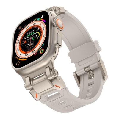 TECH-PROTECT DELTA PRO ΛΟΥΡΑΚΙ για Apple Watch 4 / 5 / 6 / 7 / 8 / 9 / SE / ULTRA 1 / 2 (42 / 44 / 45 / 49 MM) - STARLIGHT/TITANIUM