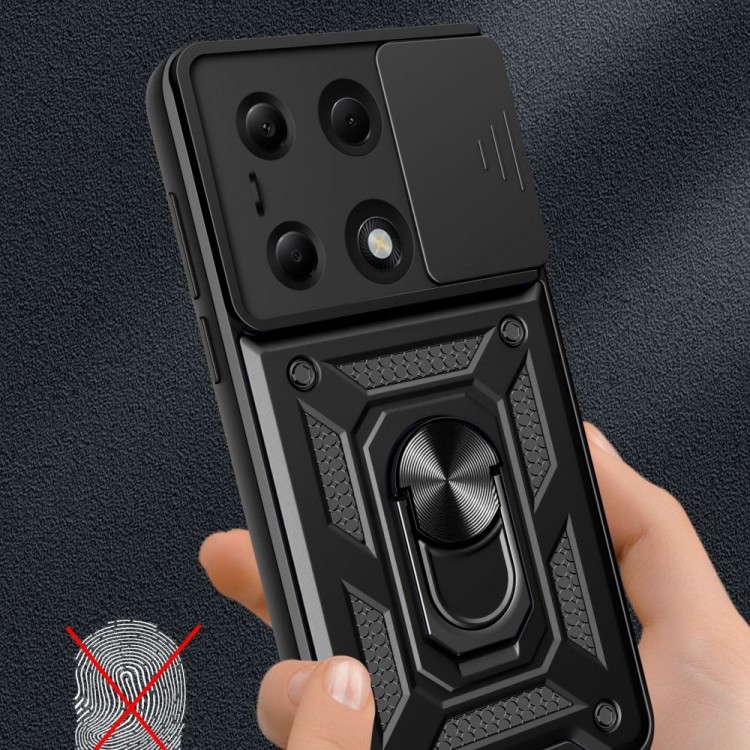 Θήκη TECH PROTECT CAMSHIELD PRO για XIAOMI REDMI NOTE 13 PRO 4G / LTE / POCO M6 PRO 4G / LTE - ΜΑΥΡΟ