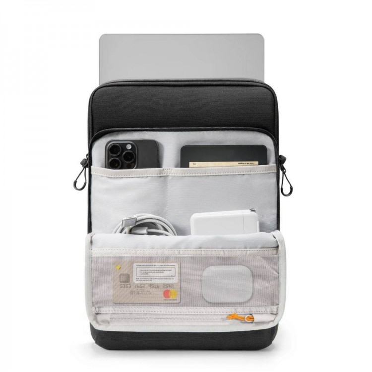 Θήκη TECH PROTECT DEFENDER VR UNIVERSAL Τσαντάκι ώμου CROSS BAG για LAPTOP 13-14 - ΜΑΥΡΟ