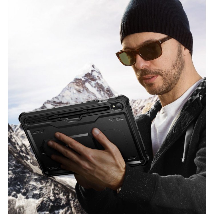 Θήκη TECH PROTECT KEVLAR PRO για SAMSUNG GALAXY TAB S9 11.0 / S10 FE 10.9 X710 / X716B / X520 / X526 - ΜΑΥΡΟ