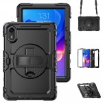 Θήκη TECH PROTECT SOLID360 με Προστασία Οθόνης, Χειρολαβή, Βάση στήριξης & ιμάντα ώμου μεταφοράς για XIAOMI REDMI PAD 2 11.0 2025 - ΜΑΥΡΟ