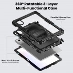 Θήκη TECH PROTECT SOLID360 με περιστρεφόμενη βάση, ιμάντα χειρός, ιμάντα ώμου για LENOVO IDEA TAB 11.0 TB-336 - ΜΑΥΡΟ